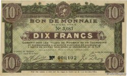 10 Francs FRANCE régionalisme et divers Roubaix et Tourcoing 1914 JP.59-2082 SUP
