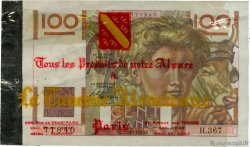 100 Francs JEUNE PAYSAN Publicitaire FRANCE 1950 F.28.27 TTB