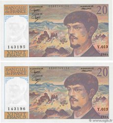 20 Francs DEBUSSY Consécutifs FRANCE 1984 F.66.05 pr.NEUF