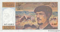 20 Francs DEBUSSY à fil de sécurité FRANCE 1990 F.66bis.01A27 SUP
