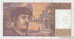 20 Francs DEBUSSY à fil de sécurité FRANCE 1990 F.66bis.01A27 SUP