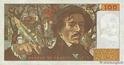 100 Francs DELACROIX modifié FRANCE 1978 F.69.01f TB