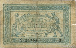 50 Centimes TRÉSORERIE AUX ARMÉES 1917 FRANCE 1917 VF.01.07 B