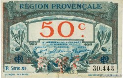 50 Centimes FRANCE régionalisme et divers Alais, Arles, Avignon, Gap, Marseille, Nîmes, Toulon 1918 JP.102.07 TTB