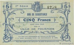 5 Francs FRANCE regionalismo y varios Fourmies 1914 JP.59-1083