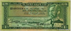 1 Dollar ÉTHIOPIE 1966 P.25a TB