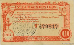 10 Centimes BELGIQUE Verviers 1914 P.-- TTB+