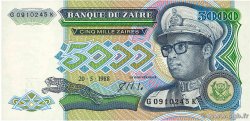 5000 Zaïres ZAÏRE 1988 P.37b NEUF