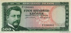 500 Kronur ISLANDE 1961 P.45a TB