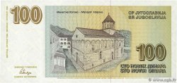 100 Dinara YOUGOSLAVIE 1996 P.152 NEUF