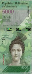 5000 Bolivares Spécimen VENEZUELA 2016 P.097as NEUF