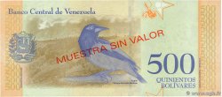 500 Bolivares Spécimen VENEZUELA 2018 P.108bs SC+