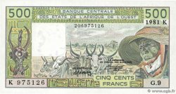 500 Francs ÉTATS DE L AFRIQUE DE L OUEST 1981 P.706Kc