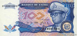100 Zaïres ZAÏRE 1988 P.33a NEUF