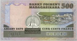 500 Francs - 100 Ariary MADAGASCAR 1988 P.071b NEUF