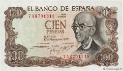 100 Pesetas ESPAGNE 1970 P.152a