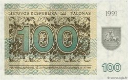 100 Talonas Petit numéro LITUANIE 1991 P.38b NEUF