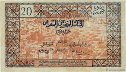 20 Francs MAROC 1943 P.39 TB+