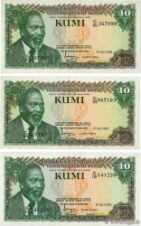 10 Shillings Lot KENYA 1978 P.16 SUP