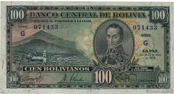 100 Bolivianos BOLIVIE 1928 P.133 TTB