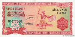 20 Francs BURUNDI 1979 P.27a