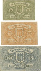 10, 20 et 50 Heller Lot AUTRICHE Bregenz (Brégence) 1919 PS.145, PS.146 et PS.147 TTB