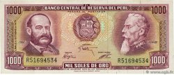 1000 Soles de Oro PÉROU 1975 P.111 SUP
