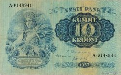 10 Krooni ESTONIE 1937 P.67a pr.TB