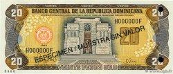 20 Pesos Oro Spécimen RÉPUBLIQUE DOMINICAINE 1998 P.154s2 pr.NEUF
