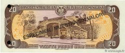 20 Pesos Oro Spécimen RÉPUBLIQUE DOMINICAINE 1998 P.154s2 pr.NEUF