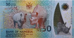 30 Namibia Dollars Commémoratif NAMIBIA 2020 P.18 FDC