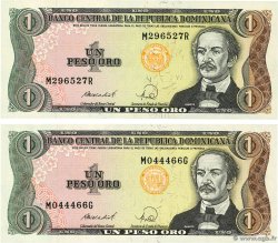 1 Peso Oro Lot RÉPUBLIQUE DOMINICAINE 1988 P.126c NEUF