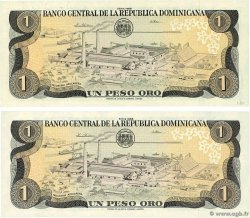1 Peso Oro Lot RÉPUBLIQUE DOMINICAINE 1988 P.126c NEUF