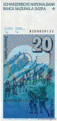 20 Francs SUISSE 1983 P.55e TTB