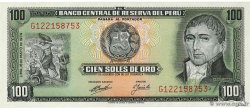 100 Soles de Oro PERú 1974 P.102c FDC