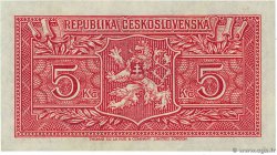 5 Korun CECOSLOVACCHIA 1945 P.059a SPL+