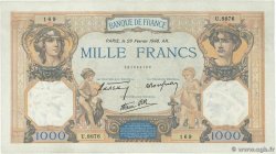 1000 Francs CÉRÈS ET MERCURE type modifié FRANCE 1940 F.38.43 TTB