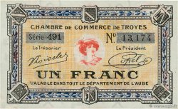 1 Franc FRANCE régionalisme et divers Troyes 1918 JP.124.14 SPL