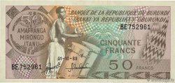 50 Francs BURUNDI 1989 P.28c NEUF