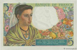 5 Francs BERGER FRANCE 1943 F.05.04 SUP