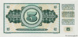 5 Dinara YOUGOSLAVIE 1968 P.081b NEUF
