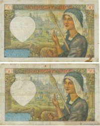 50 Francs JACQUES CŒUR Lot FRANCE 1941 F.19.09 TB