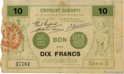 10 Francs FRANCE régionalisme et divers Valenciennes 1914 JP.59-2546 TB