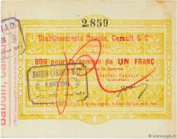 1 Franc FRANCE régionalisme et divers Bolbec 1914 JP.76-026 SUP