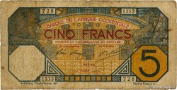 5 Francs DAKAR AFRIQUE OCCIDENTALE FRANÇAISE (1895-1958) Dakar 1919 P.05Ba