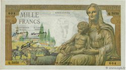 1000 Francs DÉESSE DÉMÉTER FRANCE 1943 F.40.22 SUP