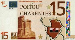 15 Euro FRANCE regionalismo e varie 2008 FDC