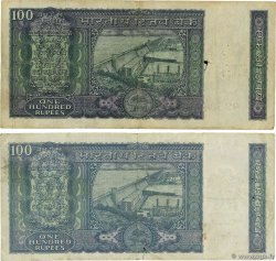 100 Rupees Lot INDE 1970 P.064a TB
