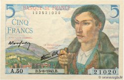 5 Francs BERGER FRANCE 1943 F.05.03