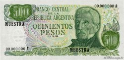 500 Pesos Spécimen ARGENTINE 1972 P.292s NEUF